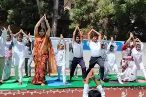 Yoga Day Celebrations at Narayana School, Vanasthalipuram