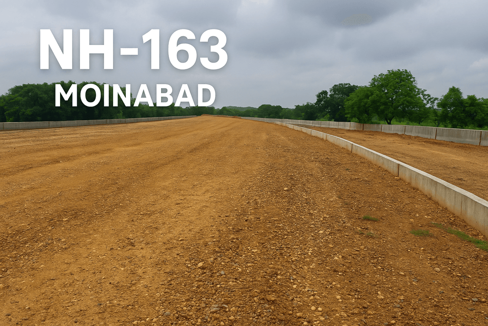 Hyderabad-Bijapur Highway Expansion: Two Key Bypass Roads Underway in Moinabad and Chevella