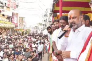 Bandi Sanjay questions the need to seek funds for temples and Bonalu festival