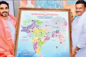 BRS angry over BJP leaving Telangana off India map, asks for apology