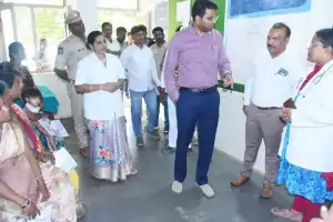 Collector Santosh Visits Maldakal Health Center, Urges Better Maternal Care