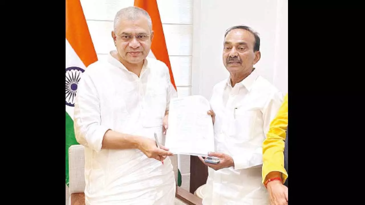 Eatala shares list of requests with Vaishnaw