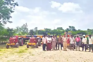 Five tractors caught speeding
