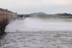 Floodwaters rise at Sunkesula reservoir, 12 gates opened