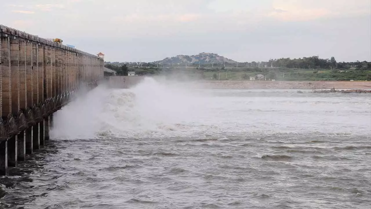 Floodwaters rise at Sunkesula reservoir, 12 gates opened
