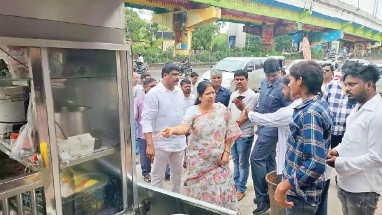 GHMC removes illegal structures in Tarnaka area