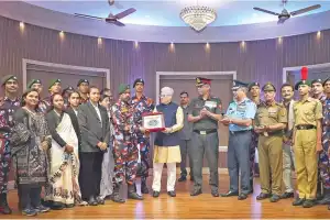 Governor Jishnu Dev leads 26th Kargil Victory Day