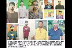 Hyderabad cyber crime team arrests 25 in national fraud crackdown