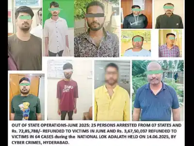 Hyderabad cyber crime team arrests 25 in national fraud crackdown