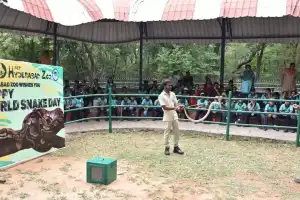 Hyderabad Zoo celebrates World Snake Day with awareness event