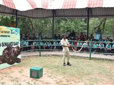 Hyderabad Zoo celebrates World Snake Day with awareness event