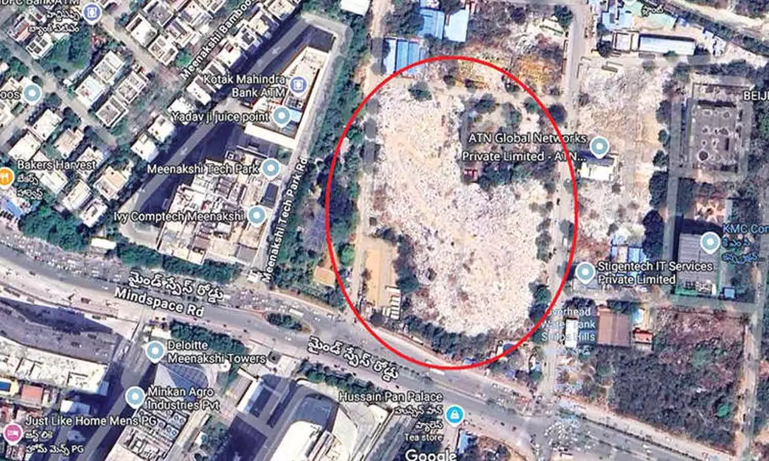 Hyderabad’s IT area is turning into a dumping ground