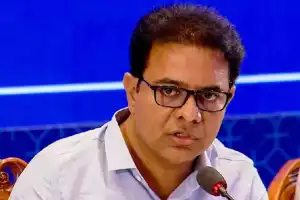 KTR accuses Congress leaders of taking farmers’ land in Pharma City