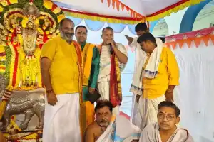 Minister Konda Surekha Opens Religious Ceremony in Jogulamba Gadwal