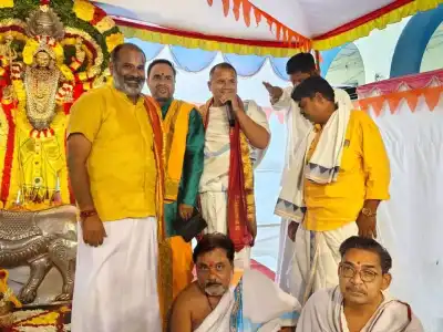 Minister Konda Surekha Opens Religious Ceremony in Jogulamba Gadwal