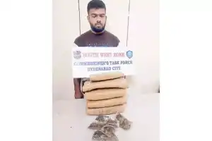 Police arrest drug dealer, seize marijuana worth Rs 1.86 lakh