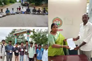 Students in KT Doddi Mandal Protest for Better Bus Services