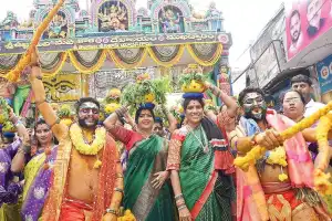 Thousands gather at Mahankali temple for Bonalu festival