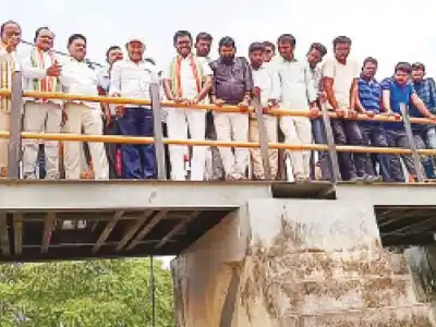Water released from canal in Gundlapalli village