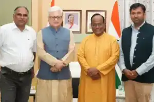 Young Innovators from 4 States Meet Governor Jishnu Dev Varma
