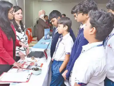 Career fair takes place at Meridian School in Hyderabad