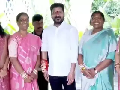 Congress women leaders celebrate Raksha Bandhan by tying Rakhi to CM Revanth Reddy