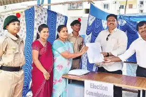 Excitement about elections at New Vision School