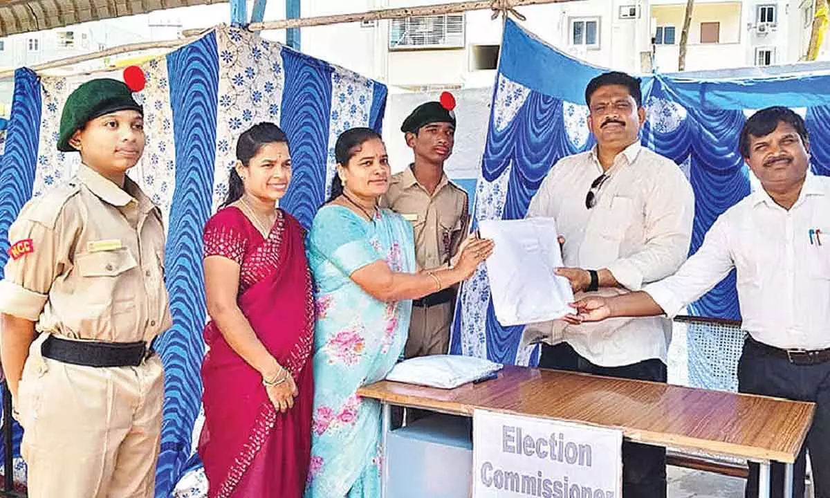 Excitement about elections at New Vision School