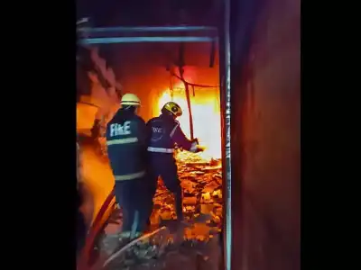 Fire at Balaji Ghee Store in Ameerpet, No Injuries