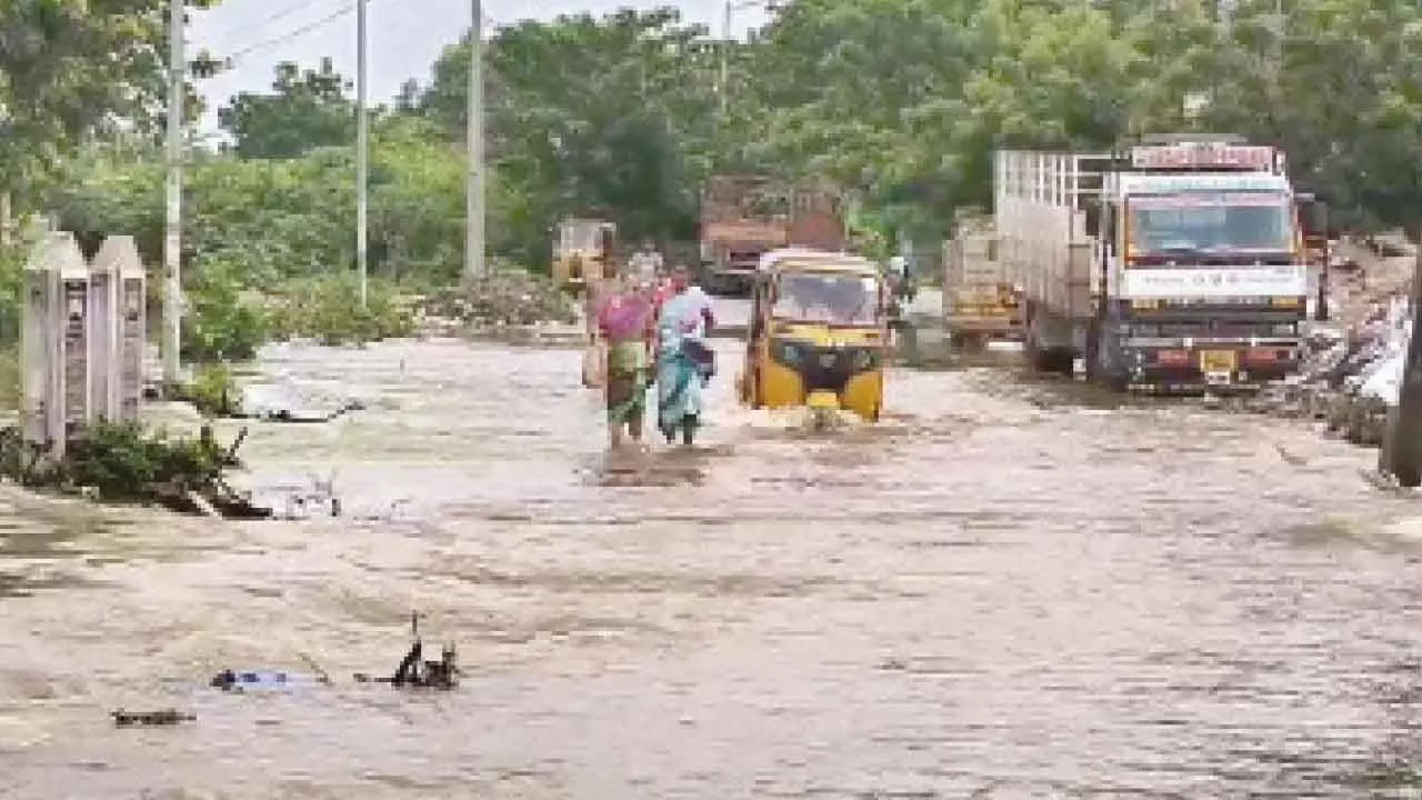 Floods caused by heavy rain