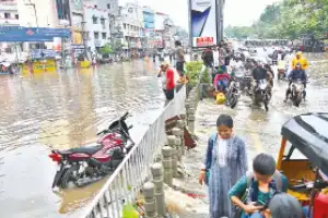 Floods worsen for residents due to blocked drains