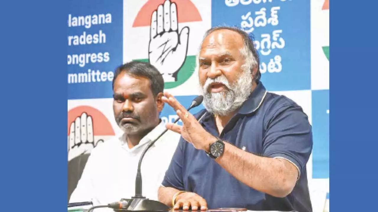 Jagga Reddy criticizes KTR for calling Congress ‘third class’