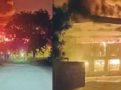 Large fire erupts at pharmaceutical storage facility