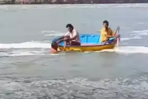 Man saved after being swept away in Krishna River in Nagarkurnool