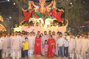 Moosrambagh Celebrates Arrival of 22-Foot Ganesh Statue