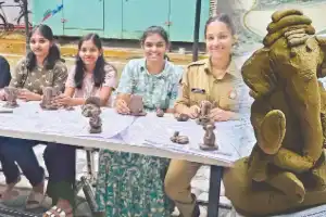 NCC cadets host workshop on eco-friendly Ganesh idols