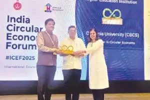 OU wins ACE-2025 Award at India Circular Economy Forum