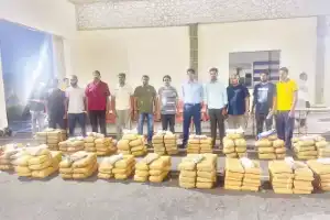 Police seize 847 kg of ganja worth Rs 4.2 crore, arrest two in major drug bust