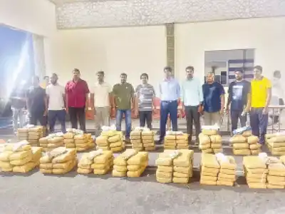 Police seize 847 kg of ganja worth Rs 4.2 crore, arrest two in major drug bust