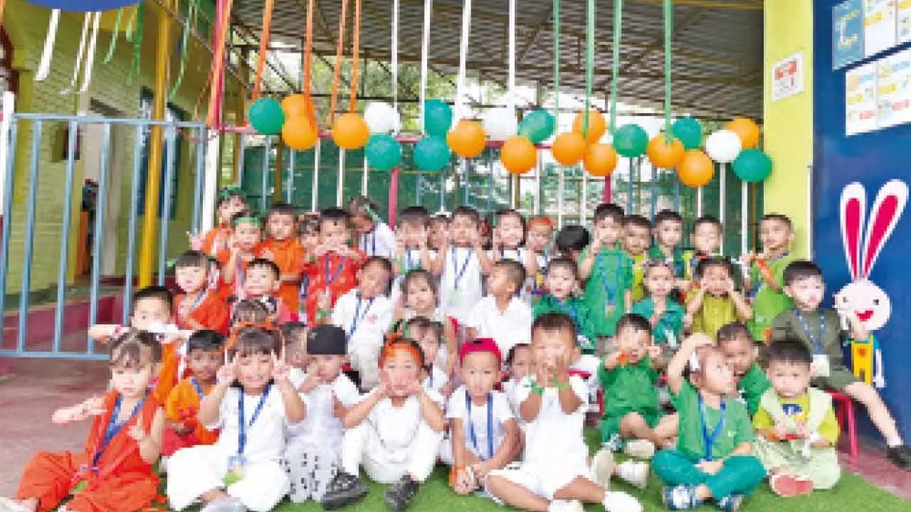 Preschoolers celebrate Independence Day with fun activities