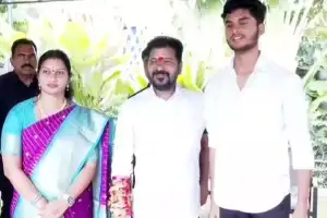 Sarithamma Ties Rakhi to CM Revanth Reddy, Who Wishes Joy and Strength for All Women