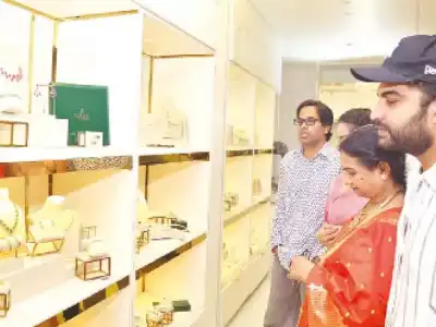 Vishwak Sen and K V Anudeep open Vavan Jewellery in Hyderabad
