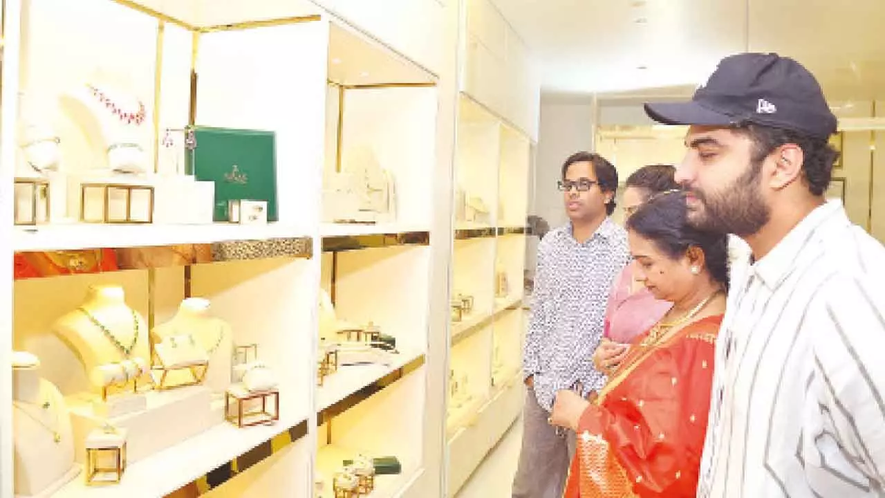Vishwak Sen and K V Anudeep open Vavan Jewellery in Hyderabad