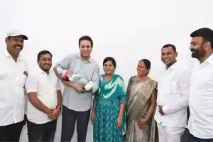 BRS Couple Names Son Suryansh with KTR’s Blessings