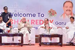 Chief Minister asks Telugu people to back Sudarshan Reddy for Vice President