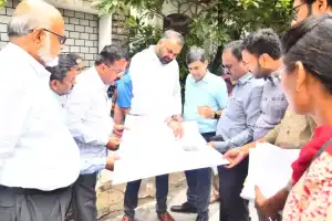 City Official Checks Flyover and Underpass Projects Near KBR Park