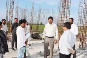 Collector Santosh inspects housing and women’s association projects