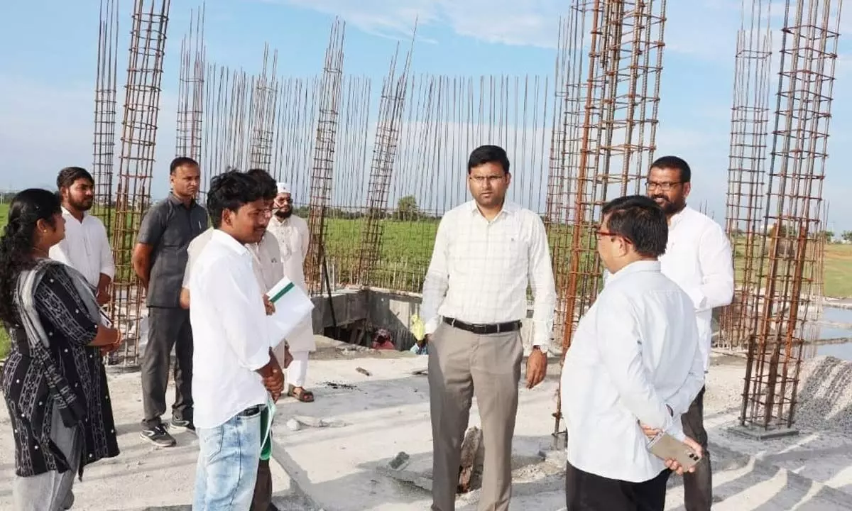 Collector Santosh inspects housing and women’s association projects