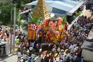 Crowds gather eagerly for Balapur Laddu auction