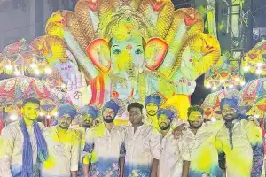Ganesh Chaturthi celebrations end with splendor in Gayathri Nagar